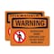 Signmission Renovation Work Contains Lead Do Not Enter OSHA Warning Sign, Vinyl Decal, 10in W x 7in L, 2PK OS-2PACK-WS-D-710-L-12794 - alternate 1